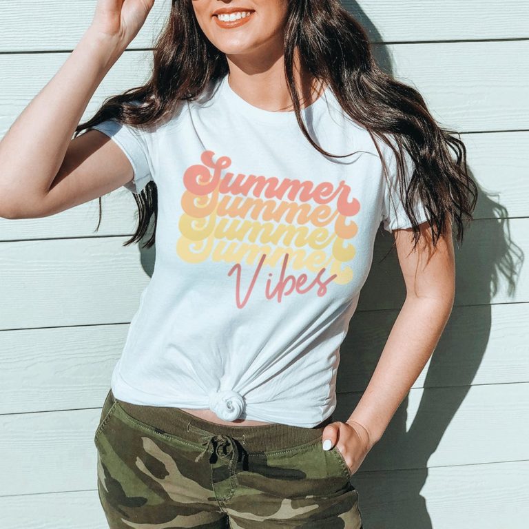 Summer Vibes Retro Shadow T-Shirt