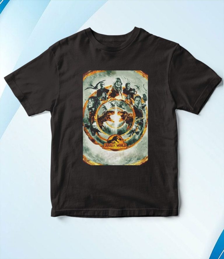 Jurassic World Dominion Trex Art Movie Poster Design T-Shirt, Hoodie
