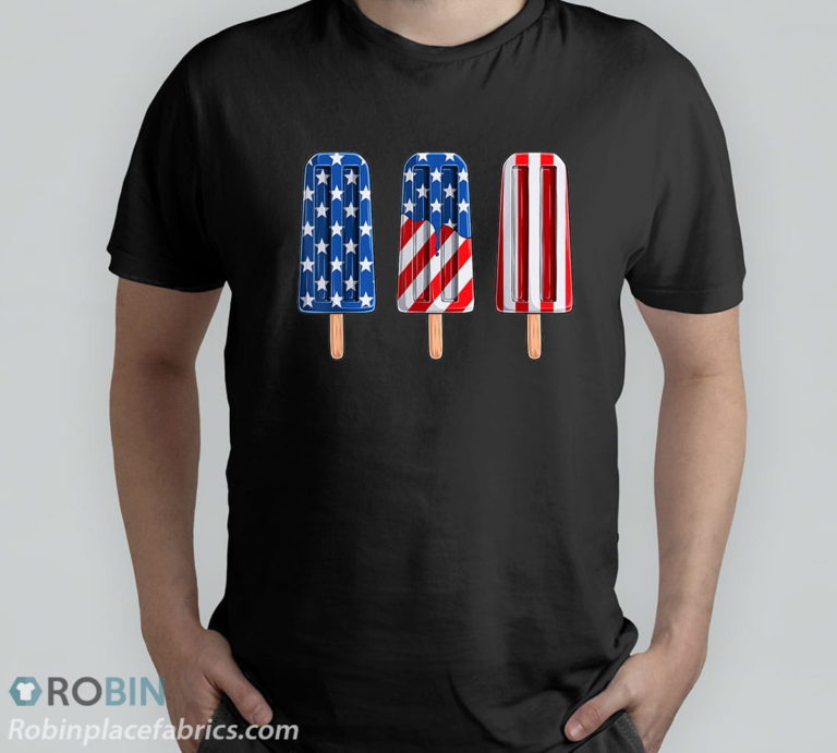 4th Of July Popsicle Red White Blue American Flag T-Shirt & Hoodie