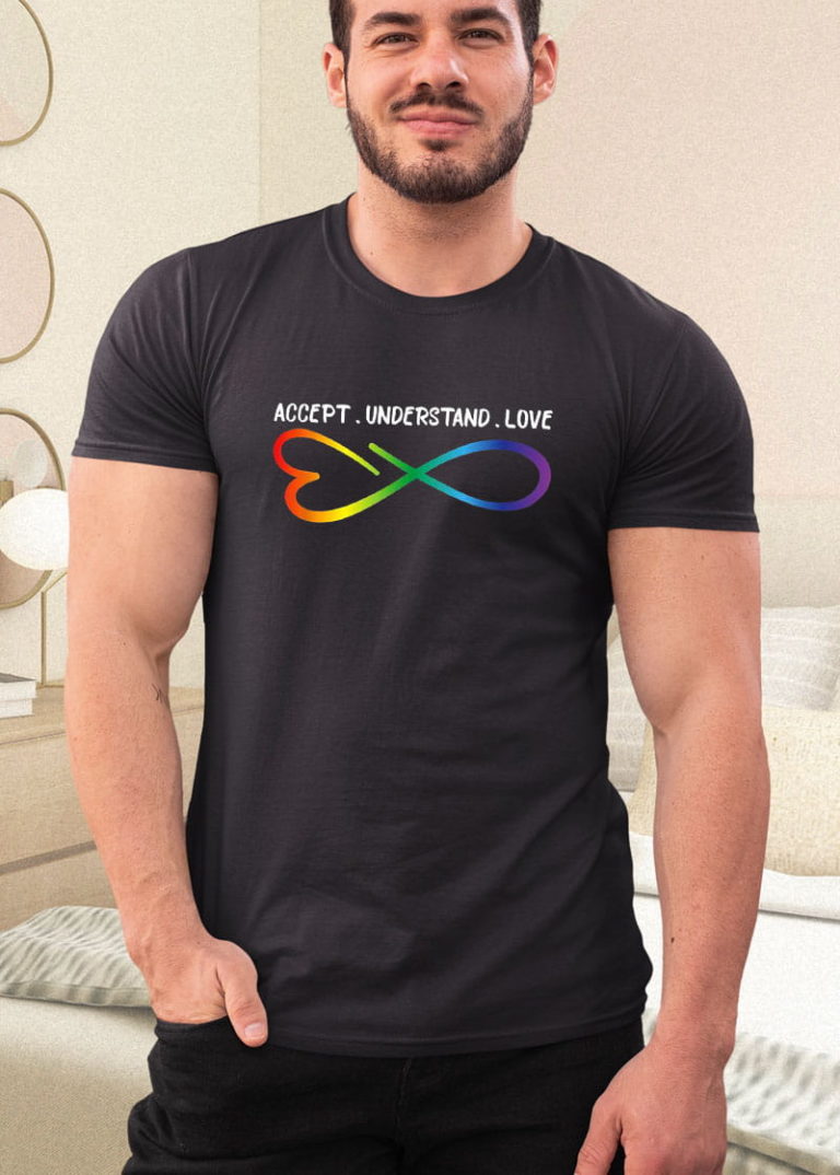Accept Understand Love Neurodiversity Infinity Autism Shirt