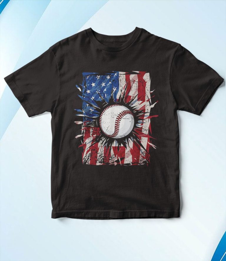 Baseball 4th Of July Men USA American Flag T-Shirt, Hoodie, Sweatshirt