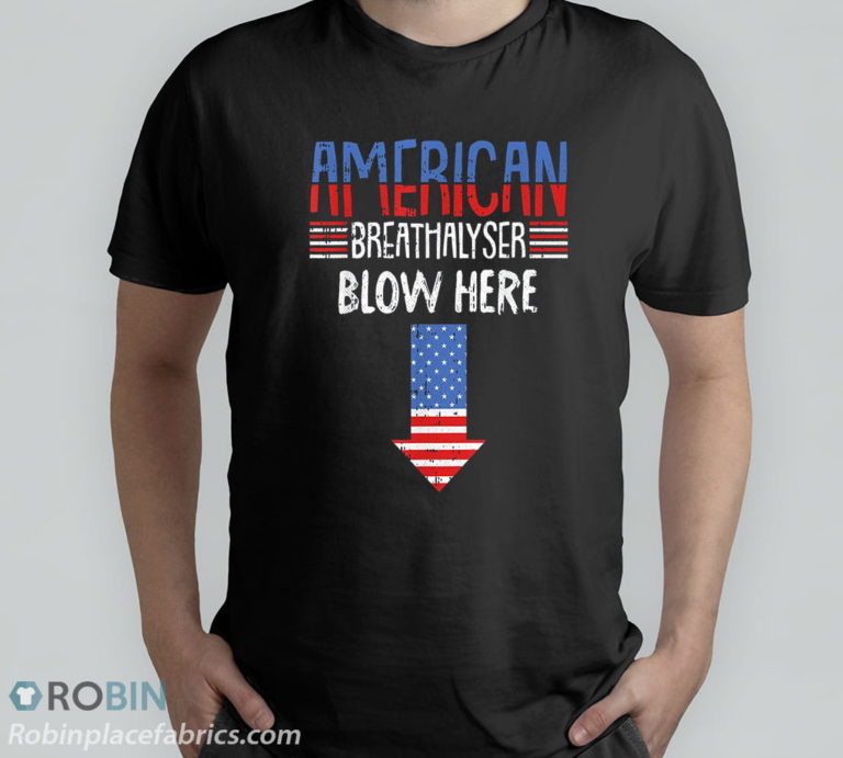 Breathalyzer 4th Of July Funny American Flag Patriotic T-Shirt & Hoodie
