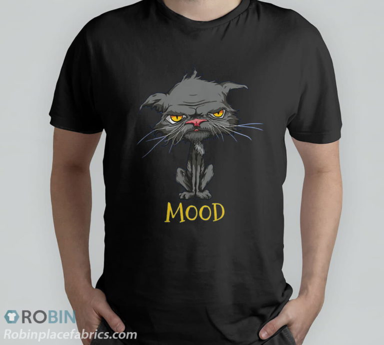 Cat Mood Funny Angry Bored Cat Kitten Cat Lovers Mood Meme T-Shirt, Hoodie, Sweatshirt