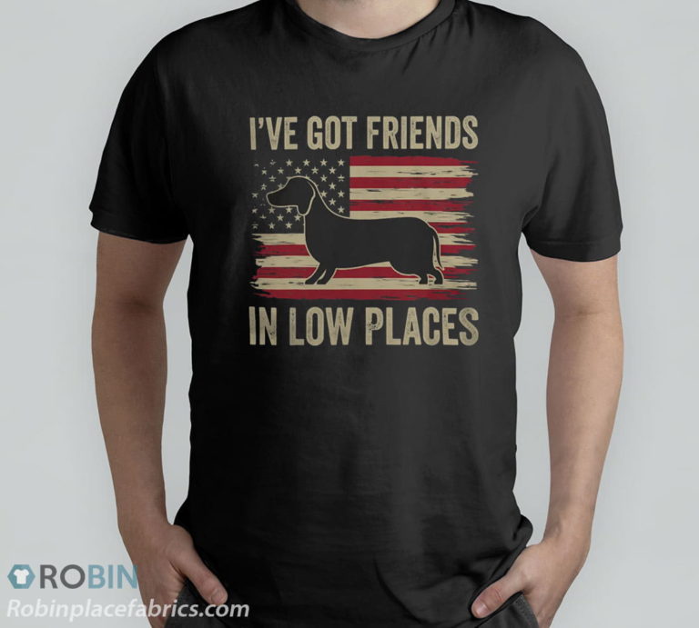 Dachshund I’ve Got Friends In Low Places Wiener Dog Vintage T-Shirt, Hoodie