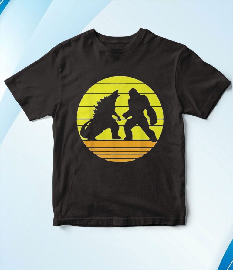 #GodzillaVSKong Sunset Battle T-Shirt, Hoodie, Sweatshirt
