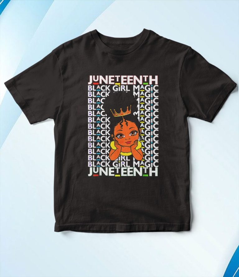 Juneteenth Celebrating 1865 Cute Black Girls princesse T-Shirt, Hoodie, Sweatshirt