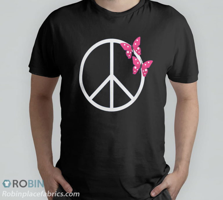 Peace Sign with Butterflies T-Shirt, Hoodie, Sweatshirt