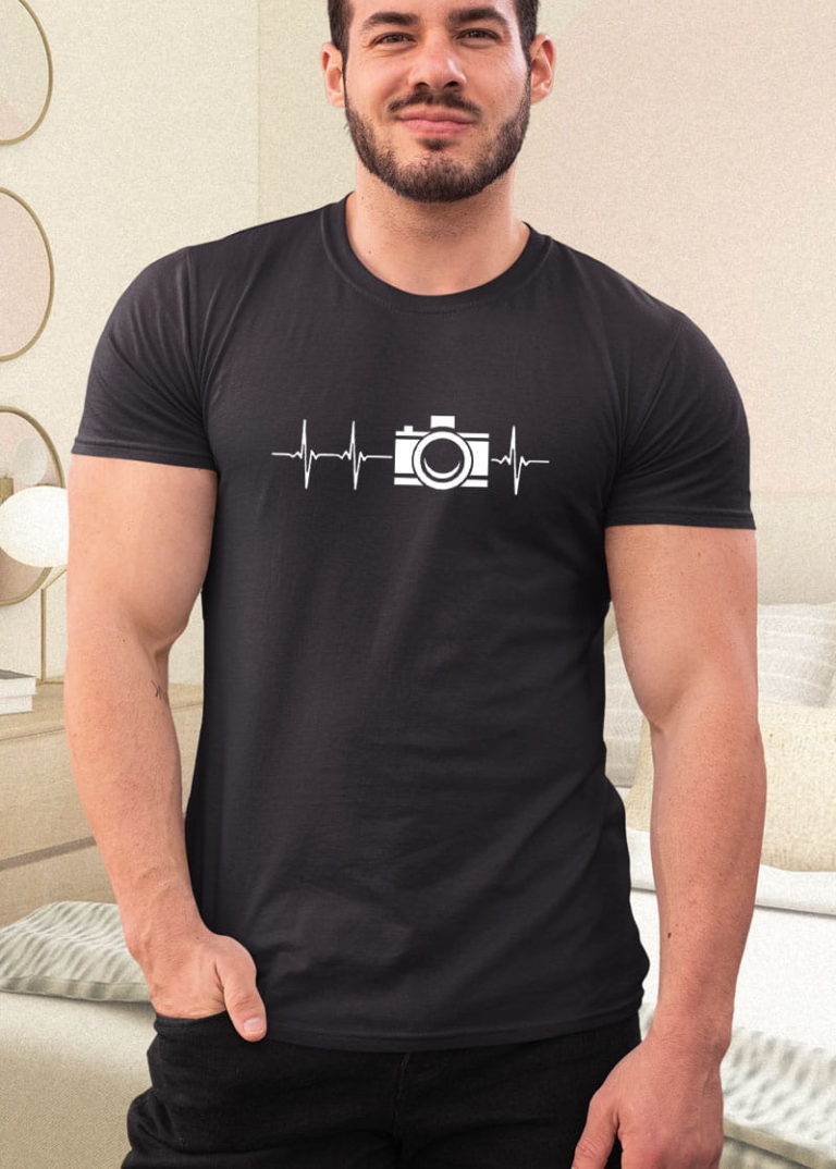 Photographer Gift Heartbeat Camera Photography Lovers Shirt