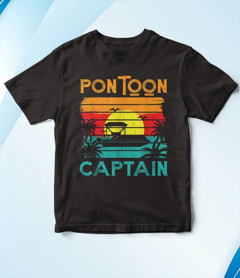 Pontoon Captain Shirt Retro Vintage Style Pontoon Boat T-Shirt, Hoodie, Sweatshirt