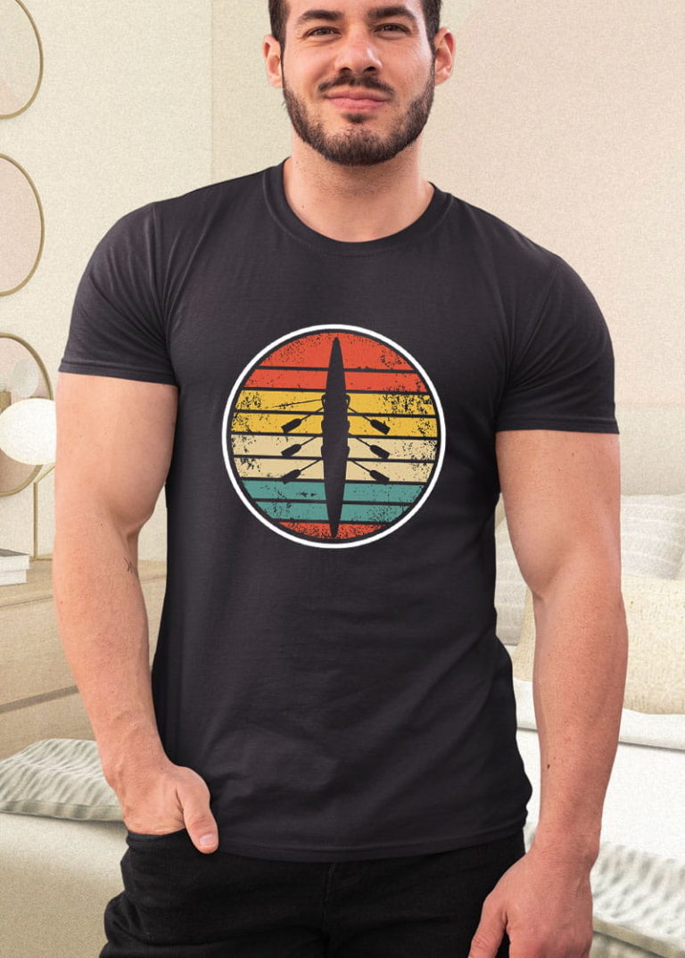 Retro Rowing Crew Boat – Vintage Rower Row Team Shirt