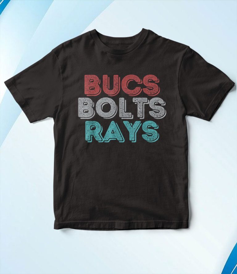 Retro Vintage Bucs Bolts Rays T-Shirt, Hoodie, Sweatshirt