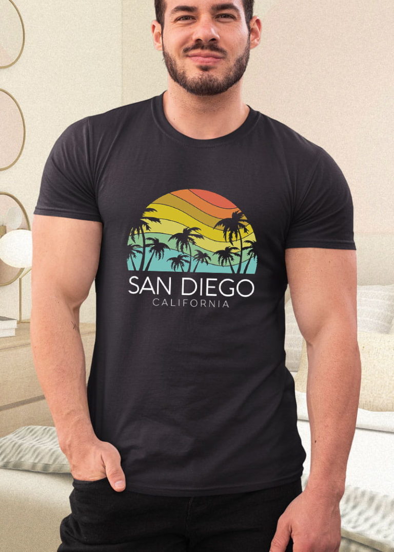 San Diego Retro California La Jolla Oceanside Carlsbad Poway Shirt