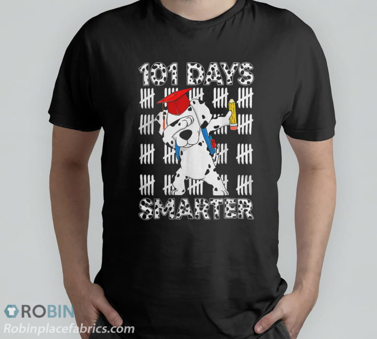 Teacher Loves Dalmatian 101 Days Of School 100 Days Smarter T-Shirt, Hoodie, Sweatshirt