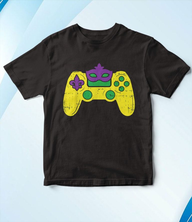 Video Game Controller Gamer E-Sports Mardi Gras T-Shirt, Hoodie, Sweatshirt