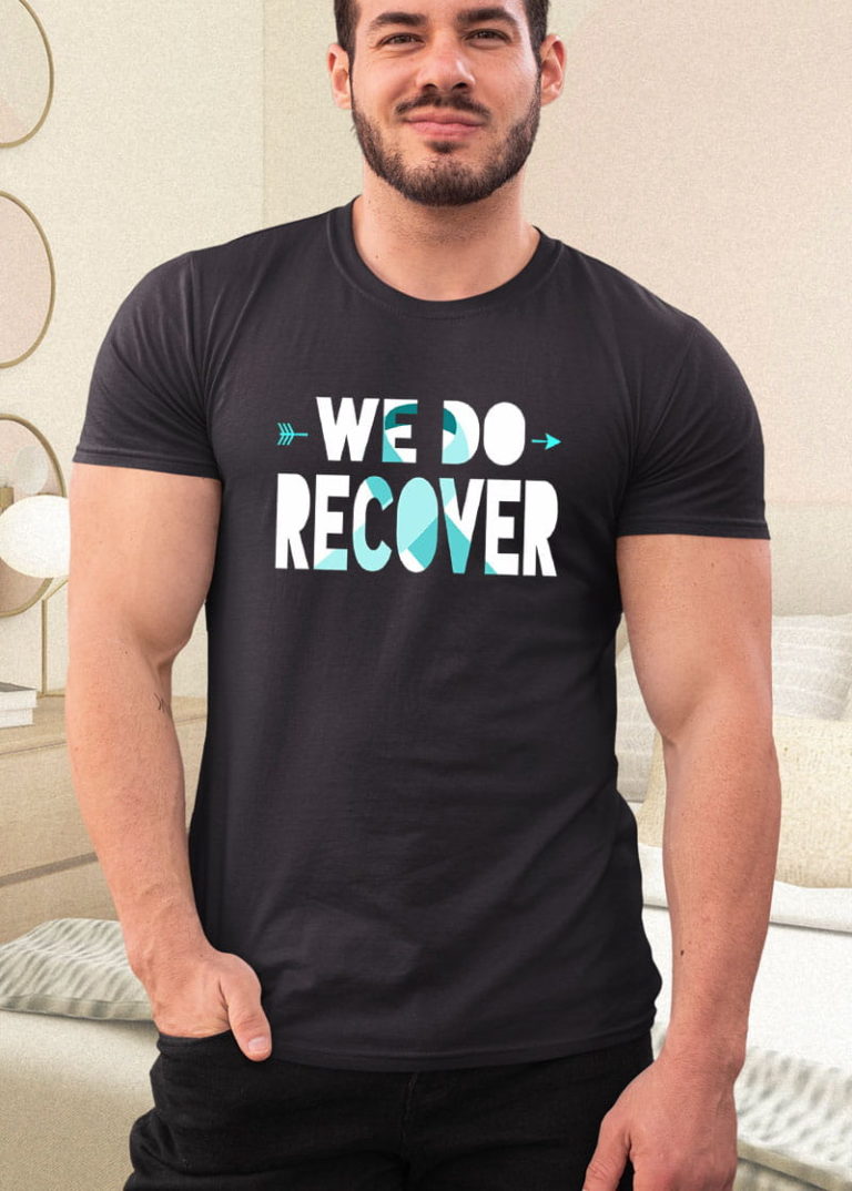 We Do Recover Addiction Recovery Ribbon Addiction Awareness Shirt