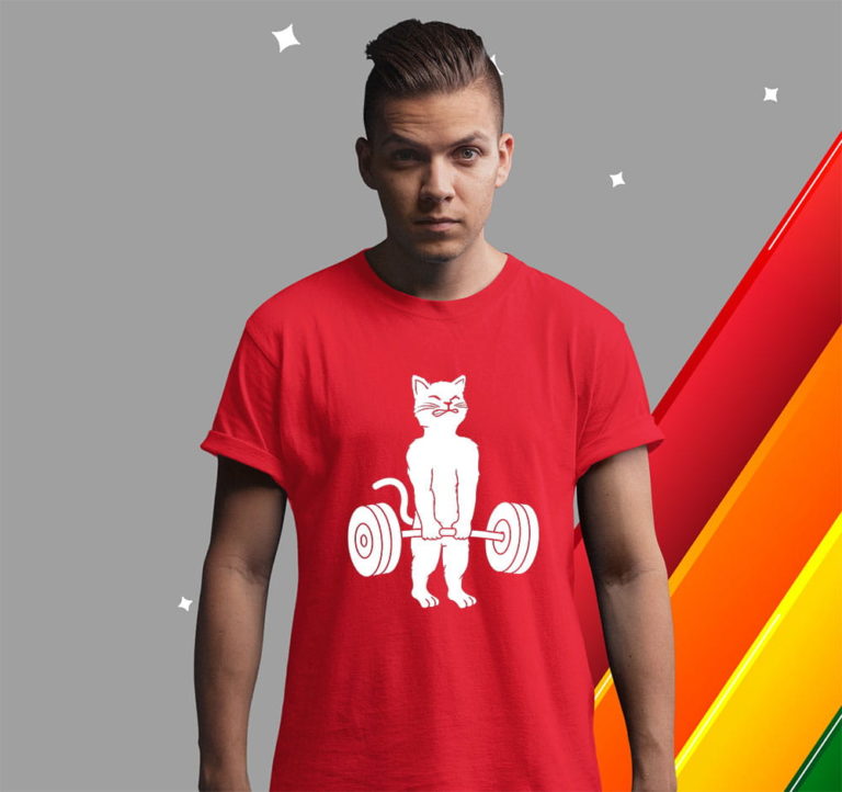 Cat Deadlift – Powerlifting Kitty Shirt