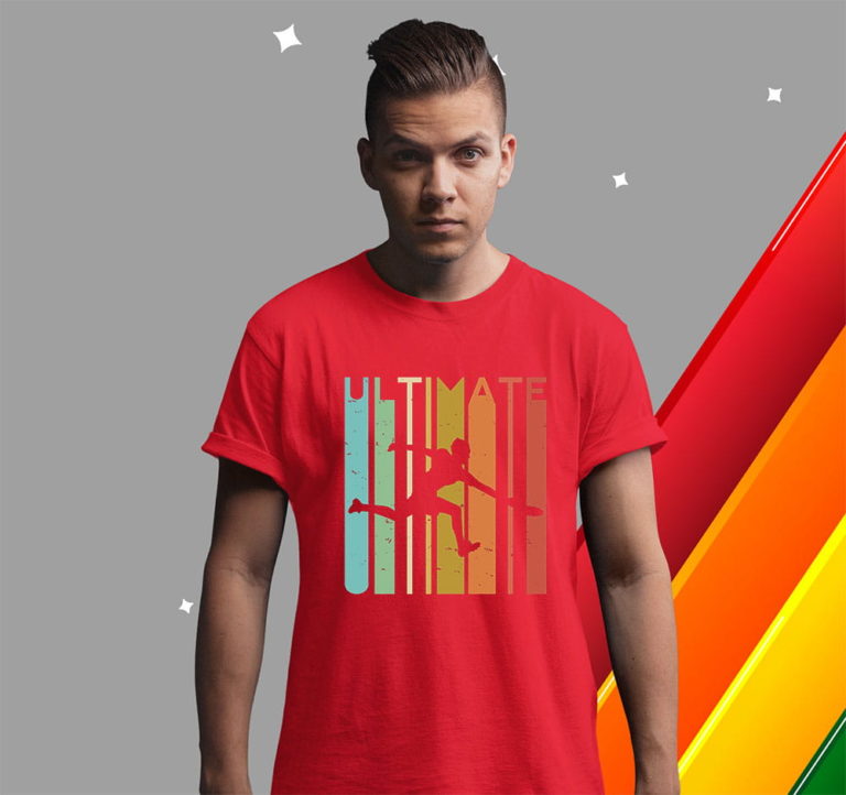 Ultimate Frisbee Retro Player Shirt