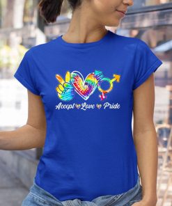 Accept Love Pride Tie Dye LGBT Proud Shirt
