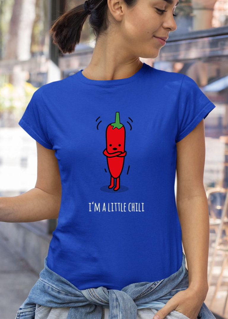 I Am A Little Chili Funny Punny Cartoon Shirt