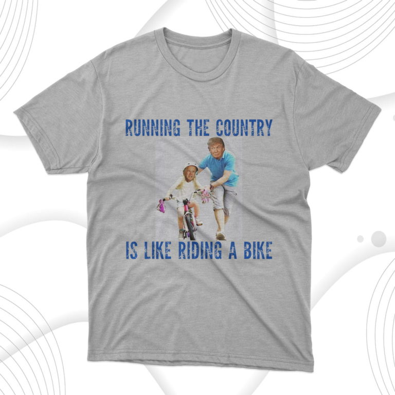 Biden Falls Off Bike Funny Joe Biden Falling Off His Bicycle T-Shirt & Hoodie