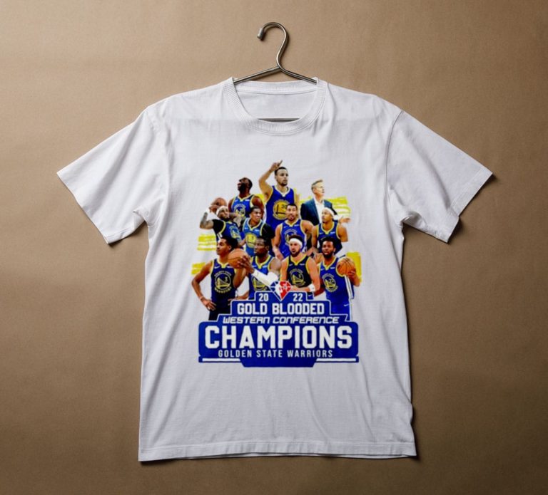 Golden State Warriors 2022 Gold Blooded Western Conference Champions T-Shirt, Hoodie