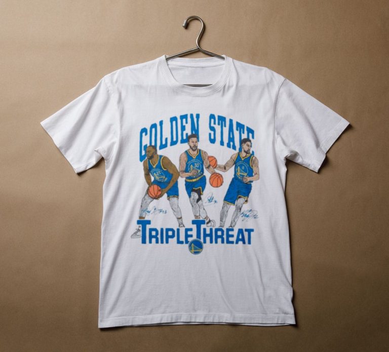 Warriors Triple Threat Curry Thompson Green T-Shirt, Hoodie