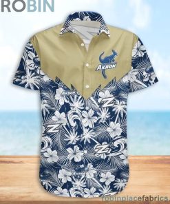 Akron Zips NCAA Tropical Seamless Casual Button Down Shirts Akron Zips NCAA Tropical Seamless Casual Button Down Shirts