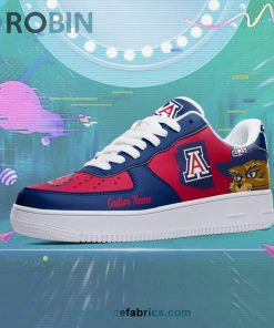 Arizona Wildcats Mascot Logo NCAA Custom Name Air Force 1 AF1 Shoes Arizona Wildcats Mascot Logo NCAA Custom Name Air Force 1 AF1 Shoes