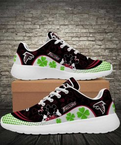 Atlanta Falcons Running Shoes Mickey Four Leaf Clovers Atlanta Falcons Running Shoes Mickey Four Leaf Clovers