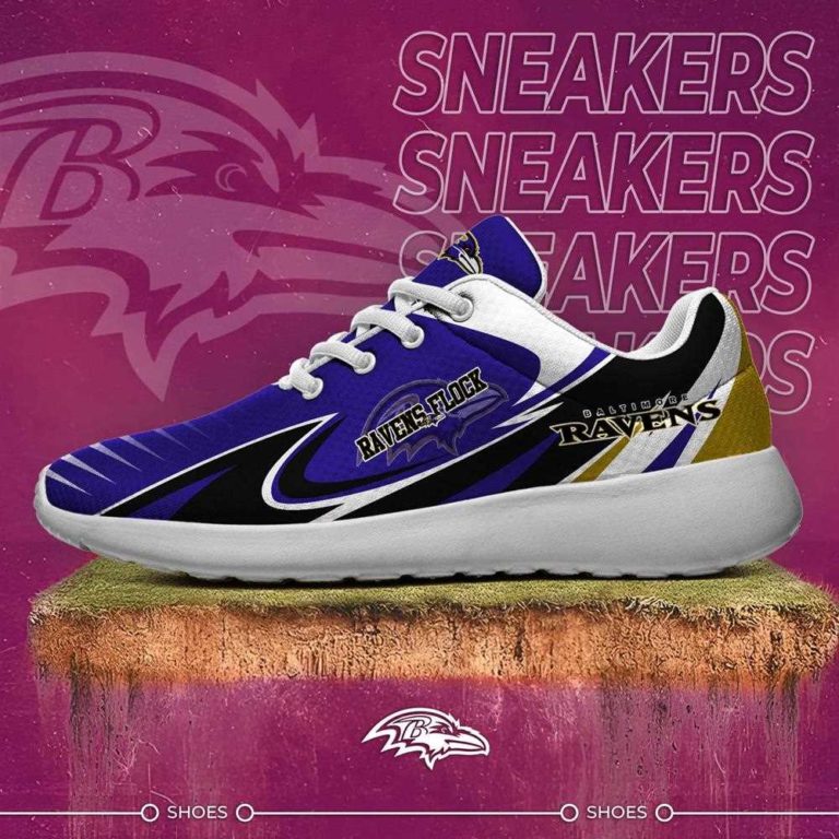 Baltimore Ravens Running Shoes For American Football Enthusiasts