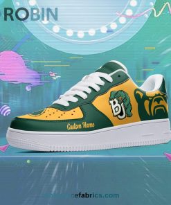 Baylor Bears Mascot Logo NCAA Custom Name Air Force 1 AF1 Shoes