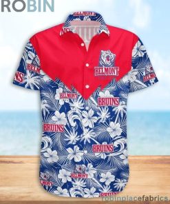 Belmont Bruins NCAA Tropical Seamless Casual Button Down Shirts