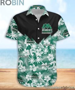 Binghamton Bearcats NCAA Tropical Seamless Casual Button Down Shirts
