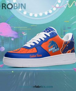 Boise State Broncos Mascot Logo NCAA Custom Name Air Force 1 AF1 Shoes Boise State Broncos Mascot Logo NCAA Custom Name Air Force 1 AF1 Shoes