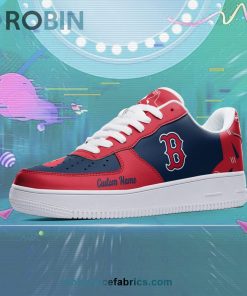 Boston Red Sox Mascot Logo MLB Custom Name Air Force 1 AF1 Shoes