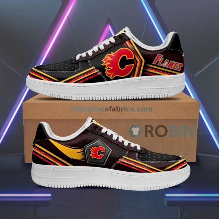 Calgary Flames Air Sneakers Custom Force Shoess – Air Force 1 Shoes