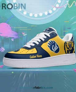 California Golden Bears Mascot Logo NCAA Custom Name Air Force 1 AF1 Shoes