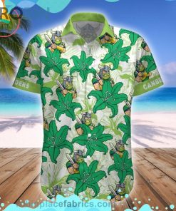 Canberra Raiders Mascot Short Sleeve Button Down Hawaiian Shirt