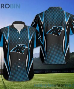 Carolina Panthers NFL American Football Short Sleeve Button Down Hawaiian Shirt