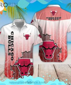 Chicago Bulls Nba Short Sleeve Button Down Hawaiian Shirt
