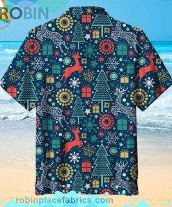 Christmas Pattern Short Sleeve Button Down Hawaiian Shirt