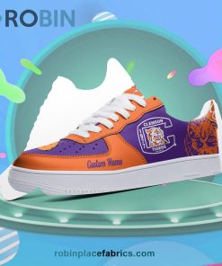 Clemson Tigers Mascot Logo NCAA Custom Name Air Force 1 AF1 Shoes Clemson Tigers Mascot Logo NCAA Custom Name Air Force 1 AF1 Shoes
