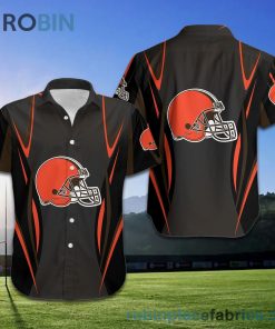 Cleveland Browns NFL American Football Short Sleeve Button Down Hawaiian Shirt