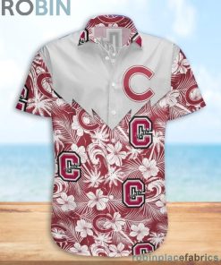 Colgate Raiders NCAA Tropical Seamless Casual Button Down Shirts