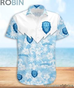 Columbia Lions NCAA Tropical Seamless Casual Button Down Shirts