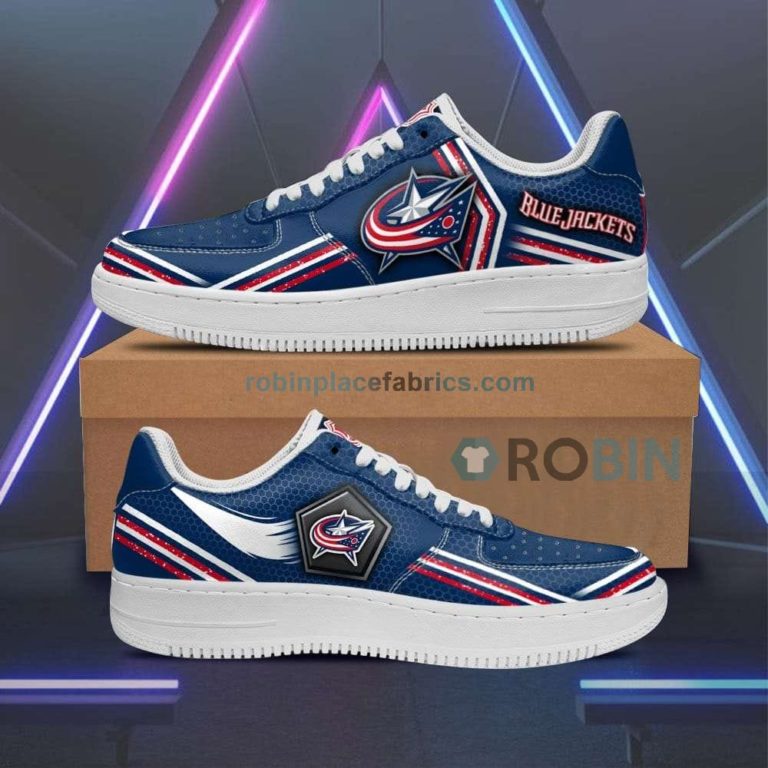 Columbus Blue Jackets Air Sneakers Custom Force Shoess – Air Force 1 Shoes