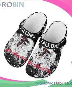 Crocs Crocband Clog Atlanta Falcons White & Black Grunge
