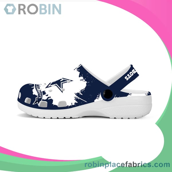Crocs Crocband Clog Dallas Cowboys Blue & White - RobinPlaceFabrics