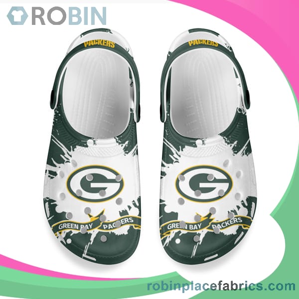 Crocs Crocband Clog Green Bay Packers Green & White - RobinPlaceFabrics
