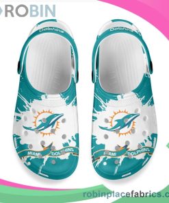 Crocs Crocband Clog Miami Dolphins White & Blue Green Crocs Crocband Clog Miami Dolphins White & Blue Green